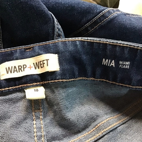 Warp + Weft Mia High Rise Miami Flare In Summertime Wash - Picture 6 of 9